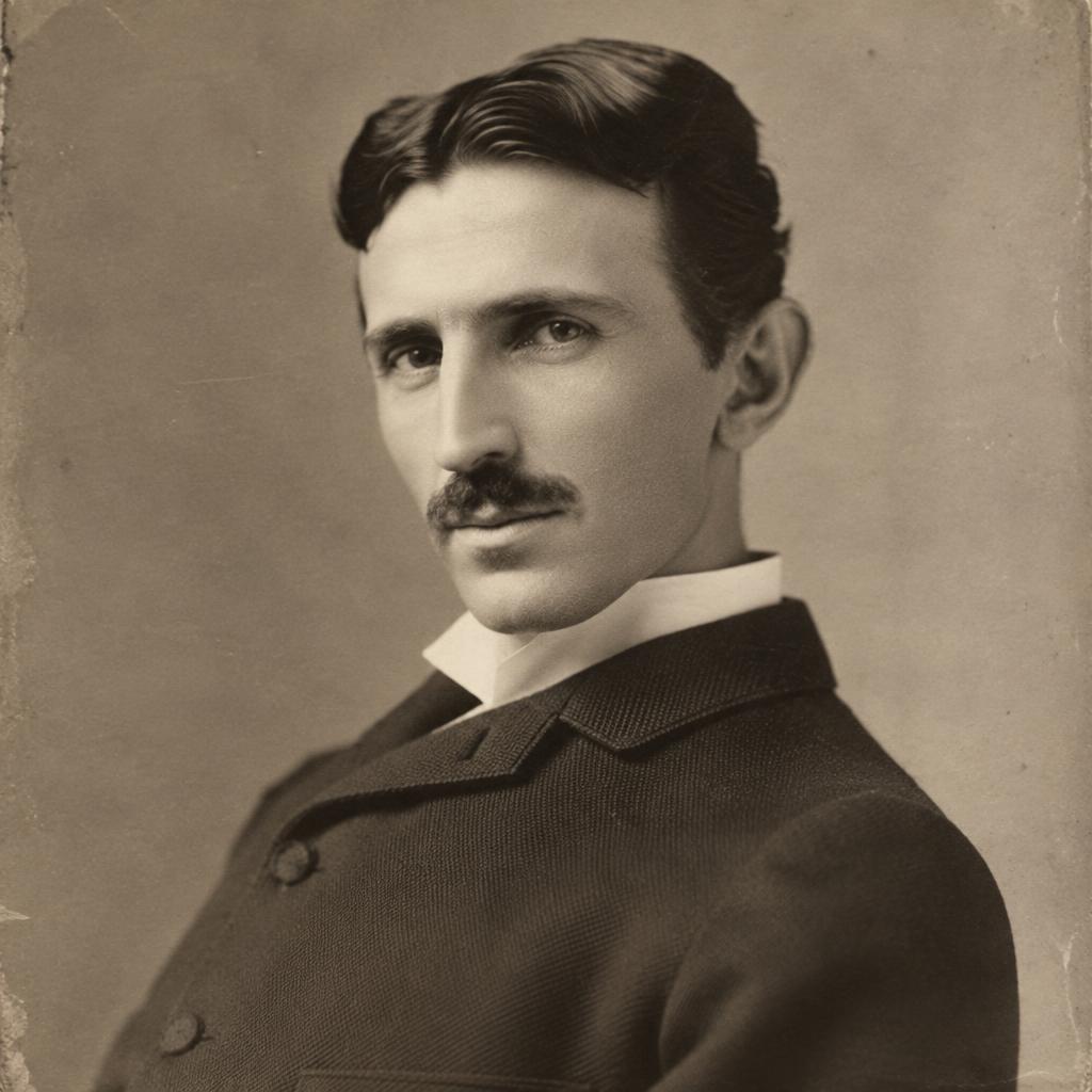 Portrait of Nikola Tesla